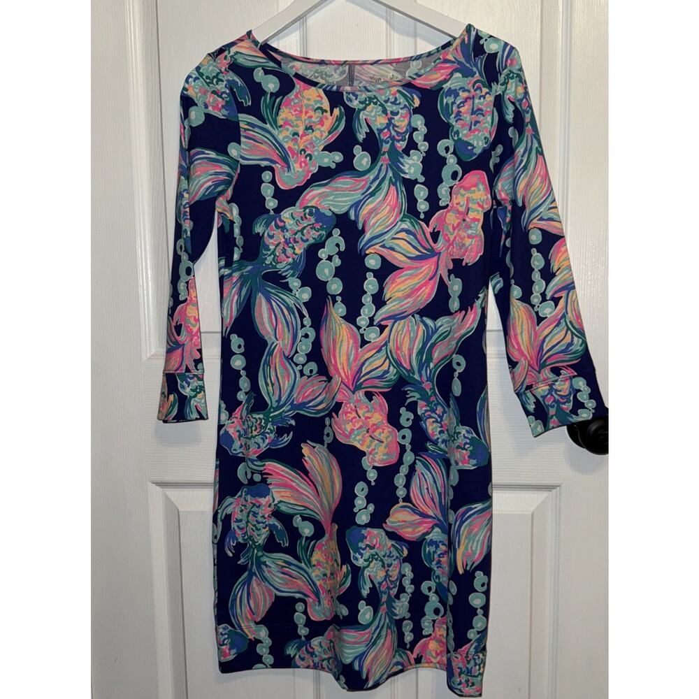 NWOT Lilly Pulitzer MARLOWE T‎ Shirt DRESS True Blue Going Coastal S SMALL